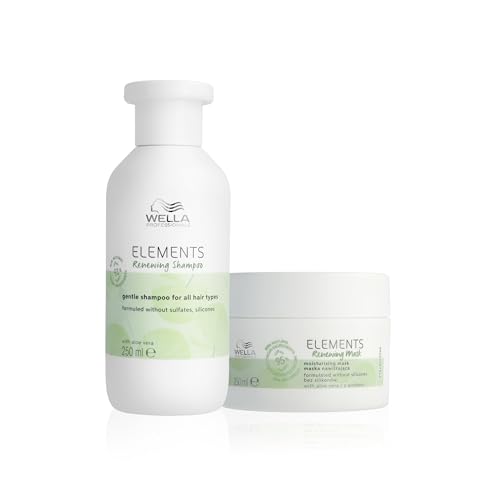 Wella Professionals Pack Elements, Cabello y Cuero Cabelludo Saludable, 100% vegano, Sin Siliconas ni Sulfatos, Champú (250ml) + Mascarilla (150ml)