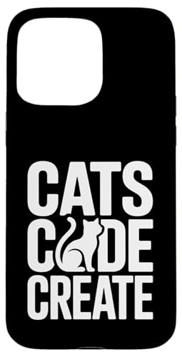 Cats Code Create Funny Cat Lover �v���O���}�[ �X�}�z�P�[�X iPhone 15 Pro Max �p