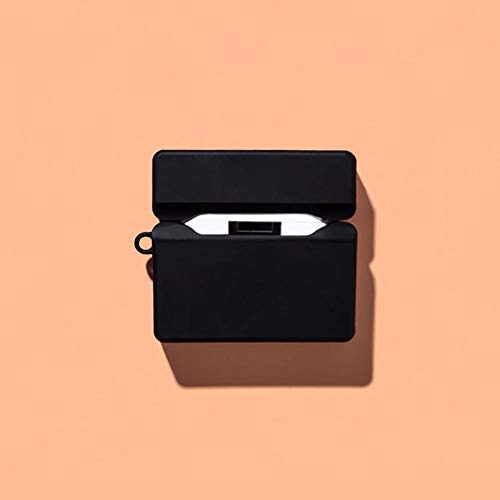 Image of New Cute Soft Silicone Case Compatible with Apple AirPods 4 Generation (2024) Full 360 Protection Dust-Proof Shockproof Case Cover with Hook (Cover Only) (Marshal)