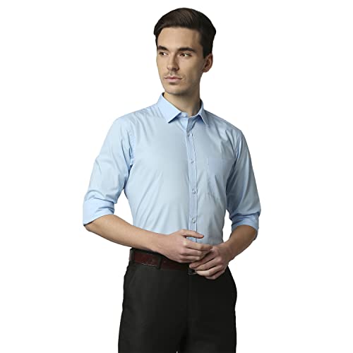 Image of Park Avenue Mens Cotton Solid Slim Fit Shirt