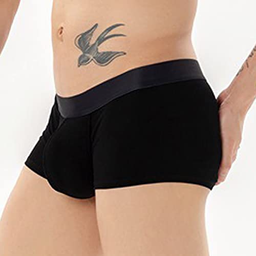 Bragas juveniles para hombre tipo bóxer transpirables con diseño militar negro talla L 2