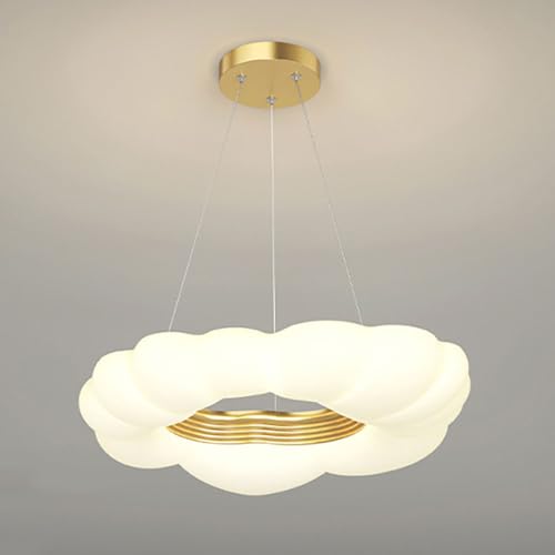 Lustre nuage LED moderne 60W avec 3 modes de couleur réglables