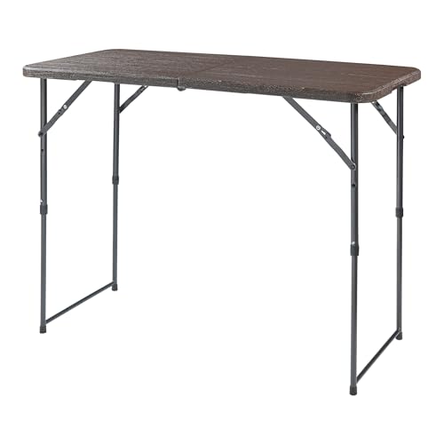 Table de camping pliante gain de place et réglable pour petit balcon