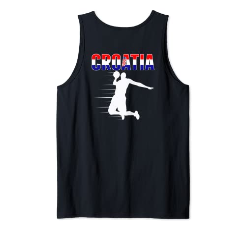 Croacia Basketball Fans Jersey - Bandera Croata Amantes del deporte Camiseta sin Mangas