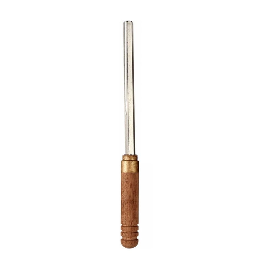 Ehwisbe Guitar Fret Hexagonal File Musical Instrument Fret Repair And Grinding Tool - Wooden Handle