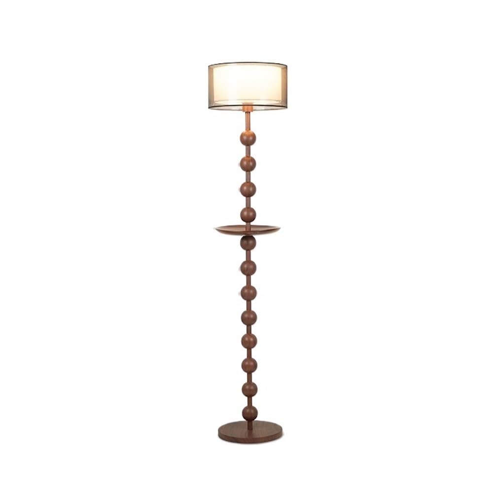 Mw9sBd8rF Floor Lamp Double Lampshade Living Room Floor Lamp Hotel Bedroom Bedside Decorative Standing Table with Tray