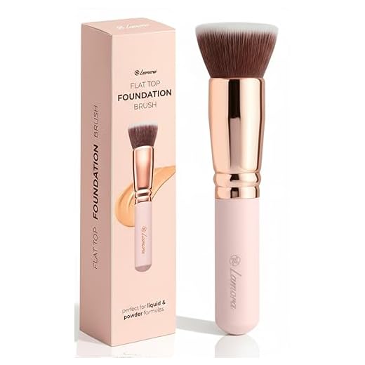 Make-Up Pinsel Kabuki Schminkpinsel Kosmetikpinsel - Foundation Pinsel - Ideal für Cremige, Pudrige oder Flüssige Foundation - Dichte Synthetische Premium Pinselhaare - Super Geschenkidee