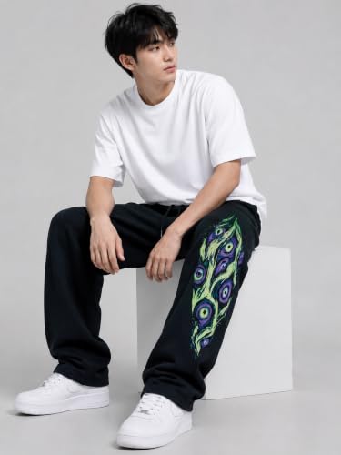 Image of Men Baggy Regular Fit Track Pants