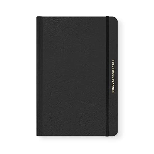 Full Focus Leather Planner by Michael Hyatt - The #1 Daily Planner to Set Annual Goals Increase Focus Eliminate Overwhelm and Achieve Your Biggest Goals - Hardcover (Black)