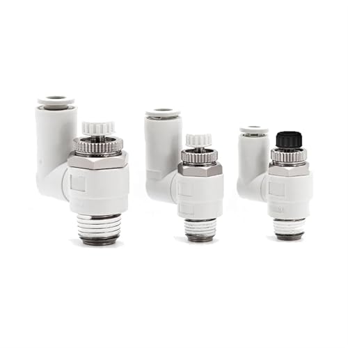 Válvula neumática AS1301F-M3-04 con regulador de velocidad de gas para automatización