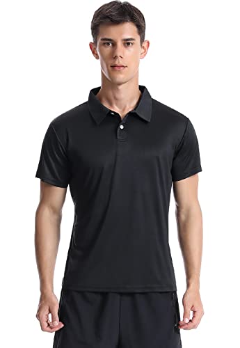 Xelky Men's Polo Shirts Quick Dry Short Sleeve Golf Athletic Shirt Moisture Wicking Casual Work Collared Polos 4 Pack miniatura 2
