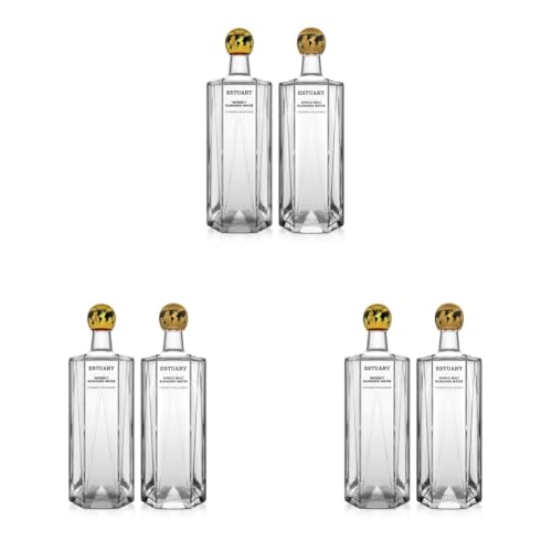 Image of Estuary Assorted Pack Blending Water (Whisky & Single Malt 750ML) | Pack of 6 | Premium Non-Alcoholic Mixer
