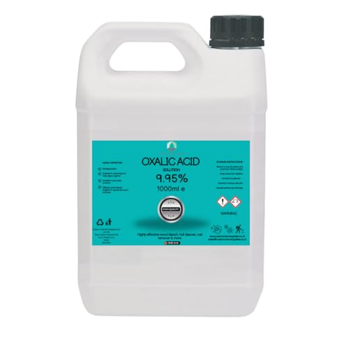 oxalic acid 9.95% solution Wood Bleach/Stain Remover/Hull Cleaner/Rust Remover 1L container
