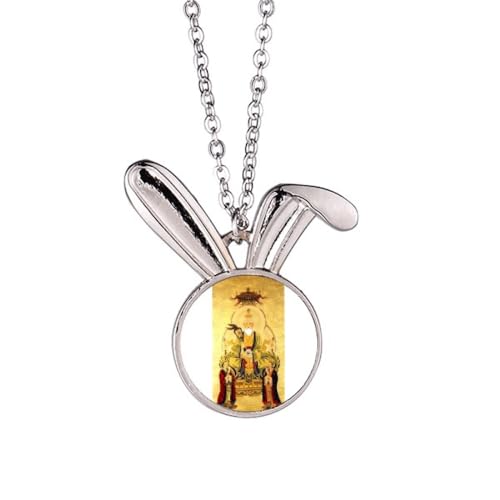 Pendentif lapin art déco parfait pour sublimer une tenue de soirée élégante