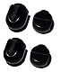 TJPoto 4 Stück Mixer Speed Control Knob Replacement Part Plastic Lock Lever Black Knobs Kit for KitchenAid Stand Mixer