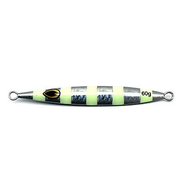 6 pcs en métal plomb appâts durs 12.3 cm 60 g Leurres de pêche Couleurs aléatoires