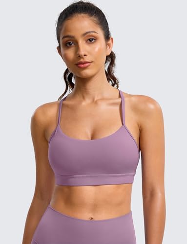 Image of BAYDI Clouduxi Y Back Sports Bra for Women - Padded Racerback Spaghetti Strap Low Impact Workout Yoga Bra, A-C Cups