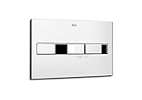 Fácil de usar Roca In-Wall A890096001 - Placa accionamiento PL2 Dual, cromo brillo