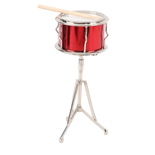 Generic Modelo de Batería en Miniatura, Batería de Jazz Pequeña para Niños, Decoración de Tiempo de Juego, 1 Pieza de Tilo y Metal