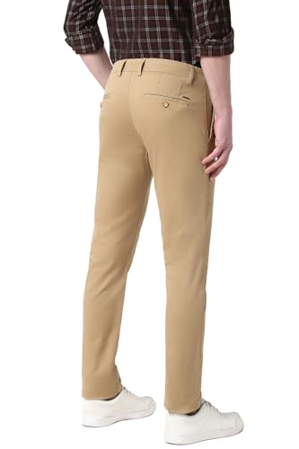 Image of Peter England Men's Skinny Fit Mid Rise Premium Casual Trouser Chinos