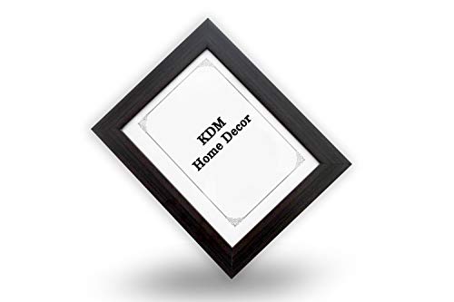 Image of Photo frame 8x12 /A4 Inches set of 2 Brown Color Glass & Synthetic Wood Hanging /Table Top Modern Photo Frame for Wall Decoration