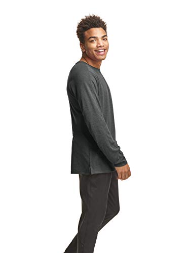 C9 Champion Men's Soft Train Long Sleeve T-Shirt, Ebony Heather, M #TOP1