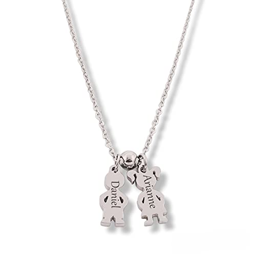 Collar con nombres personalizados, modelo PEQUES, elige tu