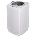 SUPER DEAL Upgraded Portable Full-Automatic Washing Machine Spacious Load Compact Washer - Built-in Drain Pump and Long Hose (Pro)