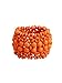ChungLong0593 Bohemian Wooden Bead Bracelets Boho Colorful Handmade Elastic Stretch Bracelets Design for Women Summer Beach Festival Jewelry (Orange)