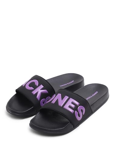 Image of JACK&JONES Men's Logo Print Pool Sliders