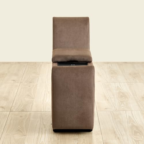 Image of Home Centre | Denver Fabric Console | Solid Wood | Brown | 2 Year Warranty