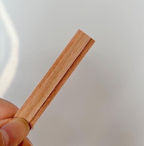 Mechas de madera doble capa con soporte 50 sets 5.1 x 0.5 in miniatura 2