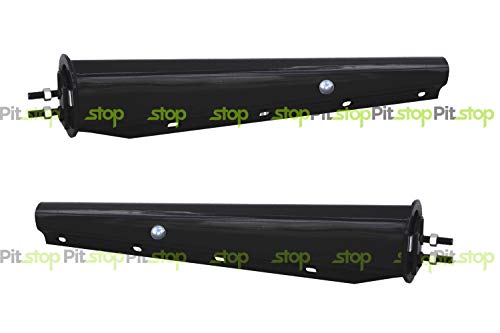 30 Black Straight Mud Flap Hanger 1 1 8 Bolt Semi Truck Tapered