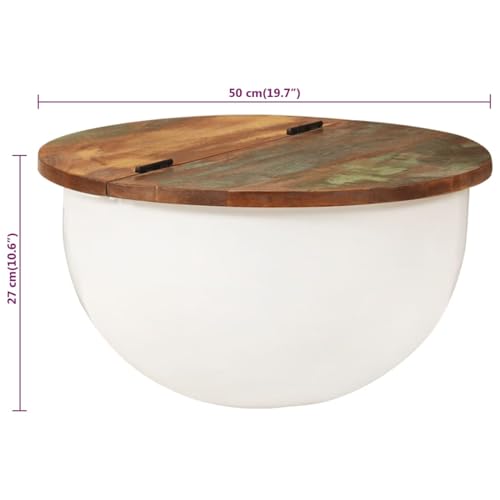 Table basse salon haut de gamme en bois de récupération massif