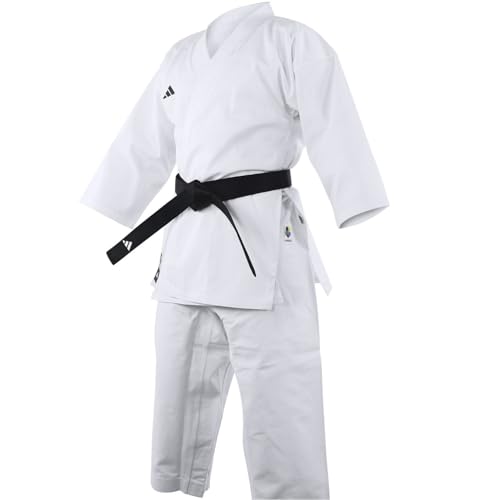 Adidas Uniforme de Karate WKF Club para Hombre, 8 onzas, Estudiante de Artes Marciales, Blanco, 180 cm Reino Unido