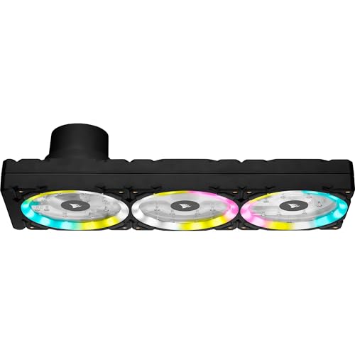 Corsair Hydro X Series XD7 RGB Combinaison Pompe/Réservoir (Système de Plaque de Distribution de 360 mm, Pompe D5 PWM, Réservoir de 140 ml, 36 LED RGB paramétrables Individuellement) Noir