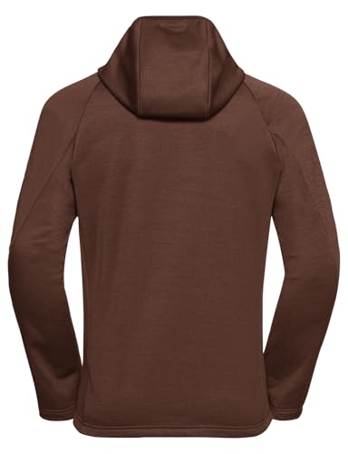 Jack Wolfskin Herren Peak District Hooded Fz M, Hot Choc, L EU – Ansicht 5