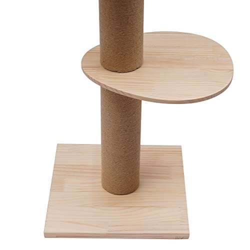 Árbol para Gatos Ajustable de 4 Niveles 104.3 pulg Altura miniatura 3