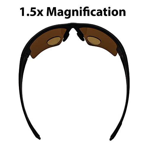 Global Vision BluWater Polarized Bifocal-2 Sunglasses with 1.5 Magnification (Matte Brown Frame/Brown Lens, Small)4
