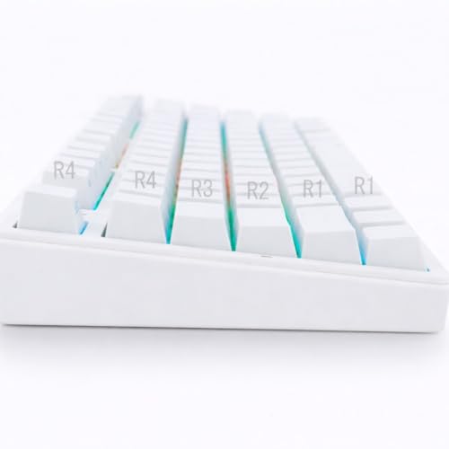 『Axisiz』特殊フォント キーキャップ 131セット ゲーミング メカニカルキーボード用 100％〜60％英語配列対応 カスタムフォント採用 ダブルショット構造 文字透過 LEDバックライト対応 Cherry軸 (ホワイト)
