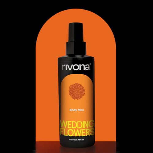 Image of Rivona Wedding Flowers Body Mist | Indian Floral Body Spray for Women | Jasmine, Tuberose & Sandalwood | Long Lasting, Skin-Friendly Fragrance | 200ml