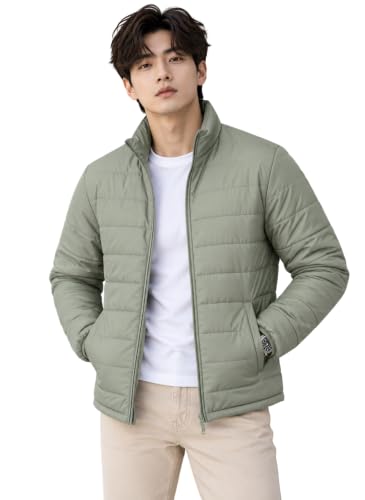 Image of TAGAS JACKET|mans Winter Puffer Jacket| Men's Solid Black Quilted Puffer Jackets | Lightweight Warm Winter Wear | Full Sleeve Front Zip Closure | Casual Outdoor Travel Jacket for Men