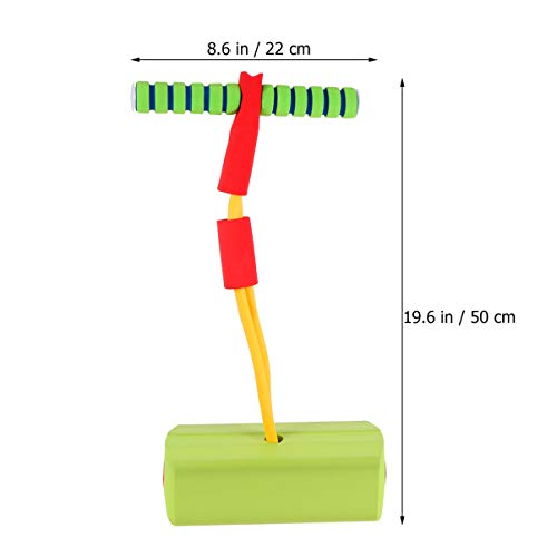 Jumper de Espuma Pogo para Crian?as Pogo Stick para Crian?as Jumper de Bungee Jump de Espuma Verde-C