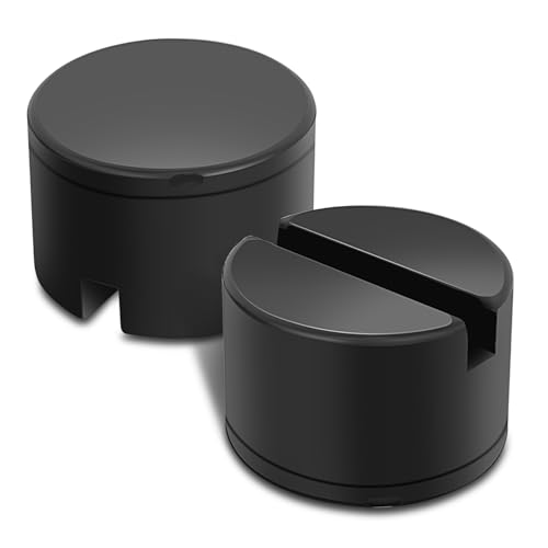 Auto Dynasty 2pcs Floor Jack Rubber Pad Universal Jack Pad Adapter Slotted Frame Rail Protector Pads for Floor Jack, Trolley Jack, Vehicle Lift and Axle Stand, 2.97