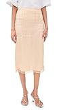 STAUD Women's Casey Skirt, Stardust, Pink, Tan, 00