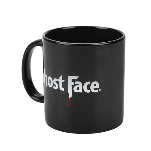 Taza de cerámica negra 20 oz con diseño Ghostface miniatura 3