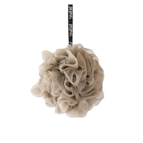 Kwueiitボディウォッシュボール 泡立てネット ボディスポンジ PE製 サイズ:12*9cm風呂 ふわふわ シャボンボール お風呂用 背中も洗える バス用品 男女兼用 5個セット (カーキ)