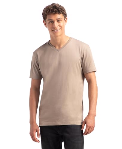 Image of Jockey 2726 Men's Super Combed Cotton Rich Solid V Neck Half Sleeve T-Shirt