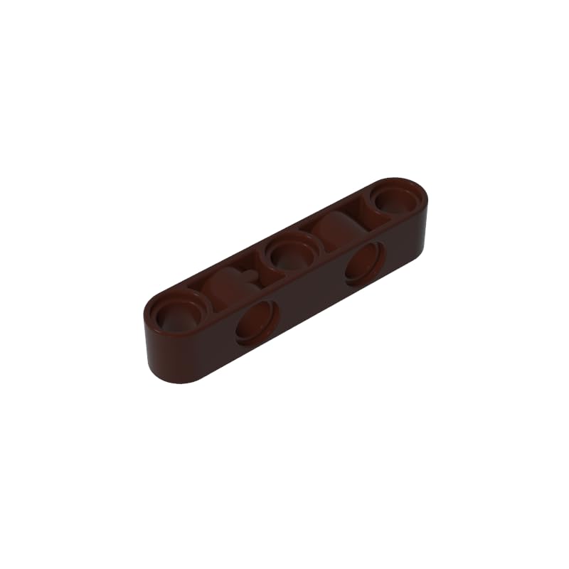 GDS-1591 Technic Beam 1x5 Thick with Alternating Holes, Dark Brown, 50 PCS — image 1