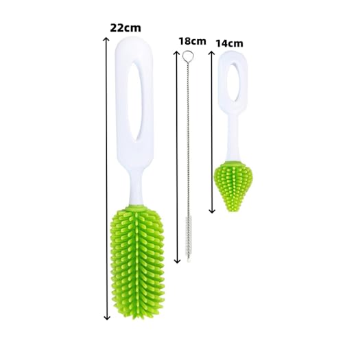 Portable Baby Bottle Drying Rack, Travel Cleaning Kit, Camping and Working Mom Essential, Spring Green - Image 3